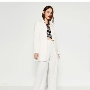 Zara white blazer
